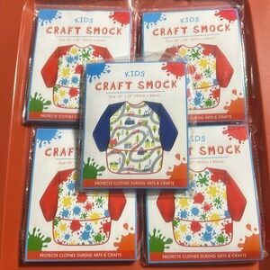 BEST BRANDS KIDS CRAFT SMOCKS: LOT OF 5: NEW IN PACKAGE